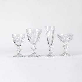 Baccarat Harcourt Cut-Glass Stemware Service