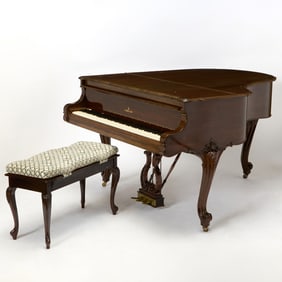 Steinway American Walnut-Cased Baby Grand Piano