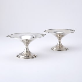 Pair of S. Kirk & Son Sterling Silver Compotes