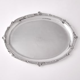 French Sterling Silver Tray