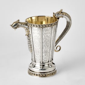 Mexican Sterling Silver Cocktail Pitcher