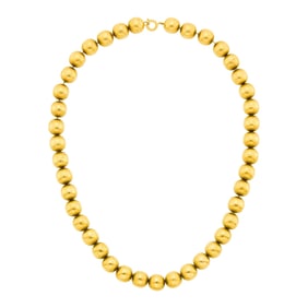 Gold Bead Necklace