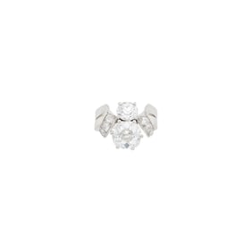Van Cleef & Arpels Monture Platinum and Diamond Ring
