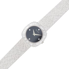Piaget Lady's White Gold and Diamond Wristwatch