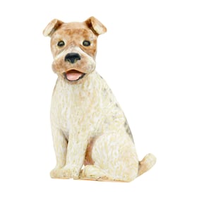 Moira Gold and Enamel Dog Clip-Brooch