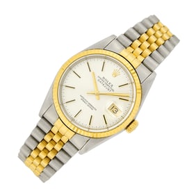 Rolex Gentleman's Stainless Steel and Gold 'Datejust' Wristwatch, Ref. 16233