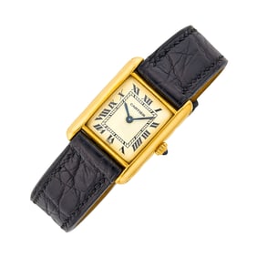 Cartier Paris Gold 'Tank' Wristwatch