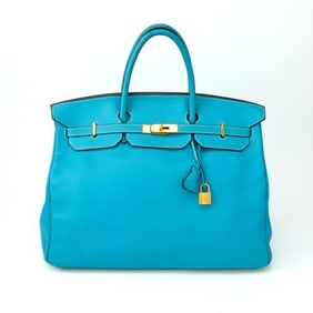 Hermès Blue Togo Leather Birkin 40 Bag