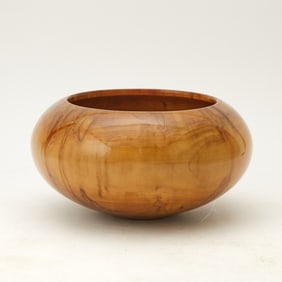 Matt Moulthrop Turned Silver Maple Open Globe