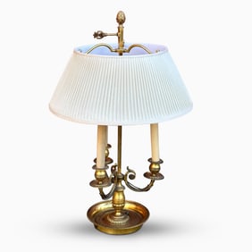Empire Style Brass Three-light Bouillotte Lamp