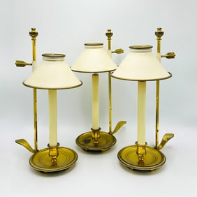 Set of Three Bouillotte Lamps