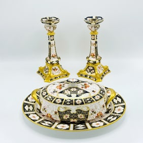 Group of Royal Crown Derby Table Articles