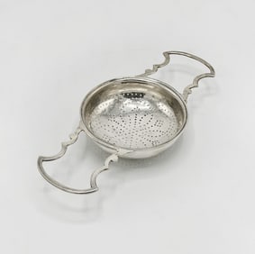 English Sterling Silver Lemon Strainer