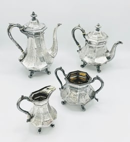 Victorian Sterling Silver Tea and Coffee Service