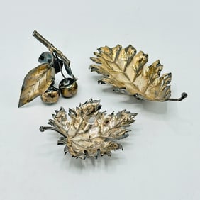Group of Three Gianmari Buccellati Sterling Silver Table Ornaments