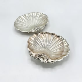 Two Reed & Barton Sterling Silver Shell-form Dishes