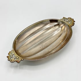 Tiffany & Co. Sterling Silver Melon-Form Dish
