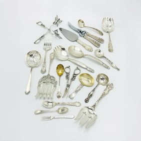 Group of American Sterling Silver Serving Utensils