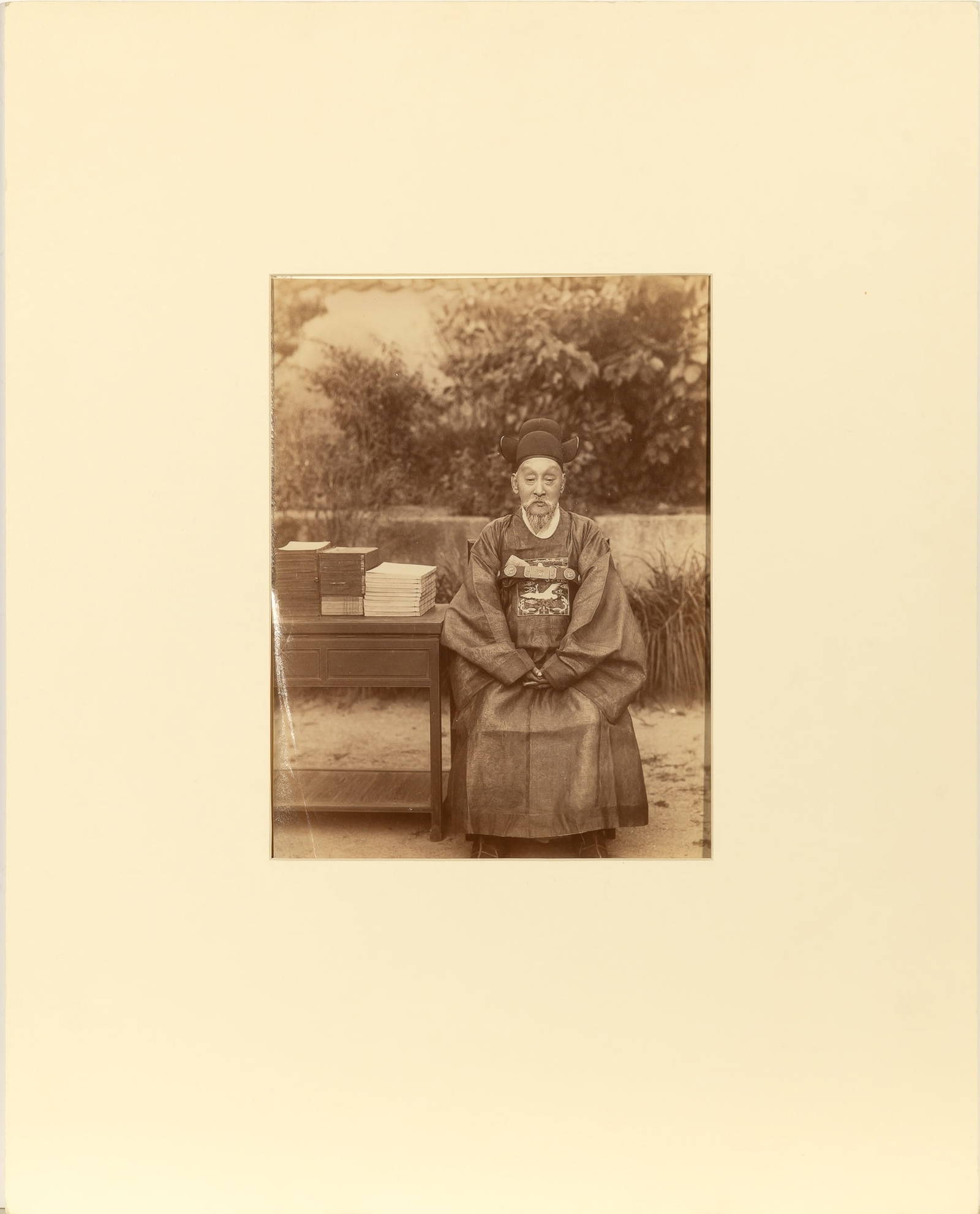 An Albumen Print of a Korean Official Late 19th century