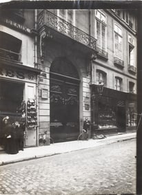 Eugene Atget, Balcon et Portail, 97 rue du Bae, Paris, circa 1890