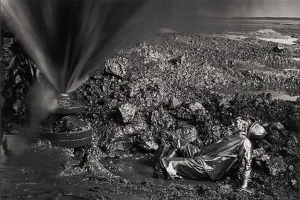Sebastiao Salgado, Fallen Worker, Kuwait Oil Fields, 1991