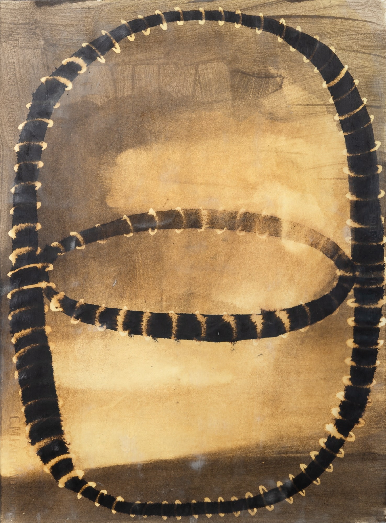 Ross Bleckner: American, b. 1949Untitled, 1992Watercolor and wax on paper29 1/2 x 22 inches (74.9 x 55.9cm)Provenance:Galerie Samia Saouma, Paris (Framed: 32 3/4 x 24 7/8 in