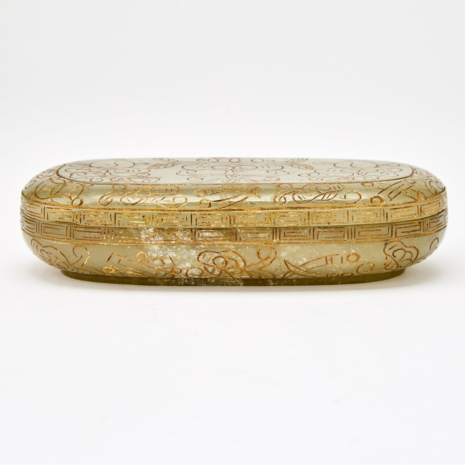 A Chinese Carved Jade Box Qing Dynasty (1 of 3)