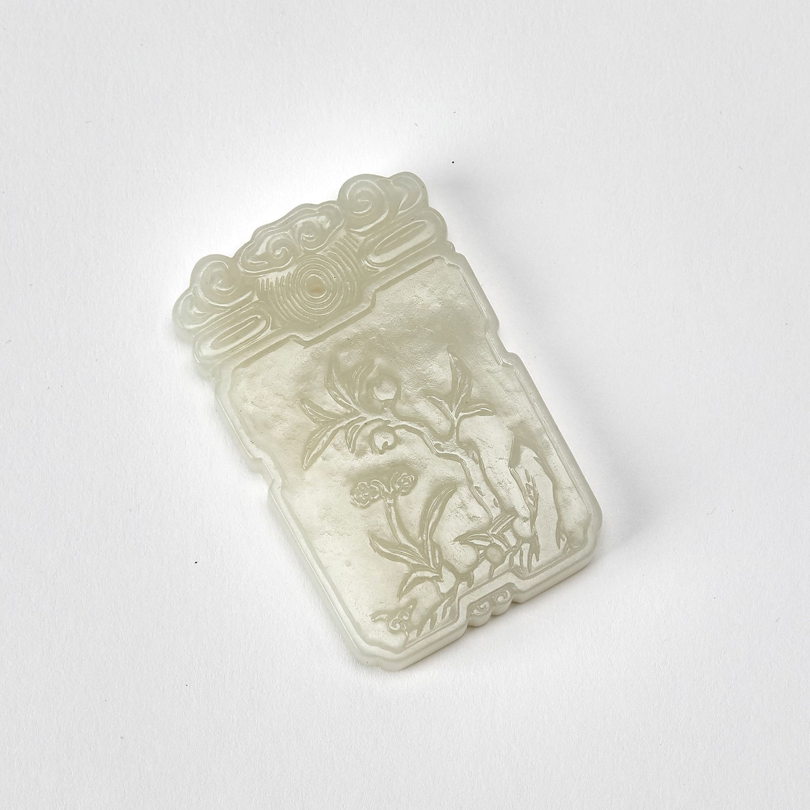 A Chinese White Jade Pendant Qing Dynasty (1 of 3)