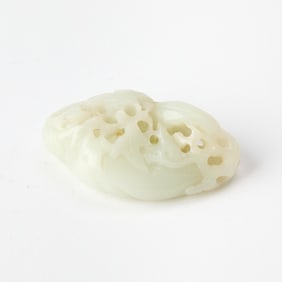 A Chinese White Jade Carving Qing Dynasty