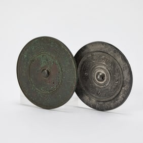 Two Chinese Bronze Mirrors Qing Dynasty or earlier