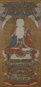 A Chinese Painting of Buddha 17th-18th Century