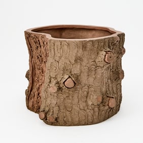 A Chinese Yixing Pottery Brushpot 18th-19th Century