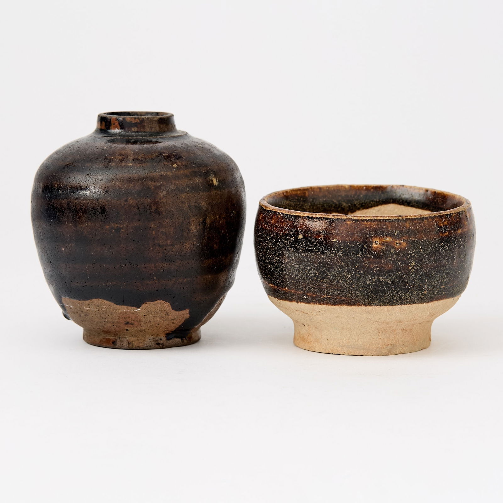 Two Small Chinese Henan Glazed Pottery Articles Song-Ming Dynasty (1 of 4)