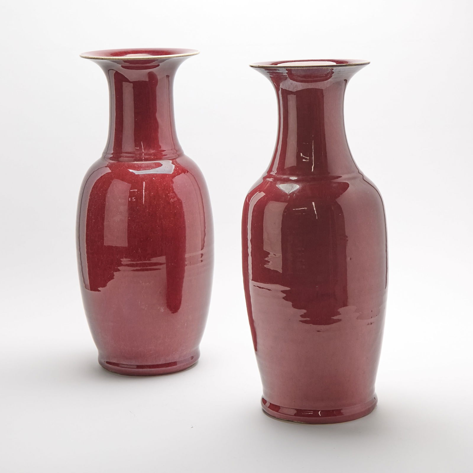 A Pair of Chinese Flambe Glazed Porcelain Vases Qing Dynasty (1 of 4)