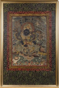 A Tibetan Thangka 18th Century