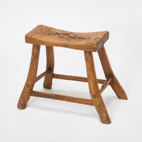 Chinese Elm Wood Stool