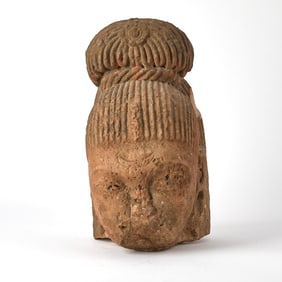 Southeast Asian Stone Head of Buddha