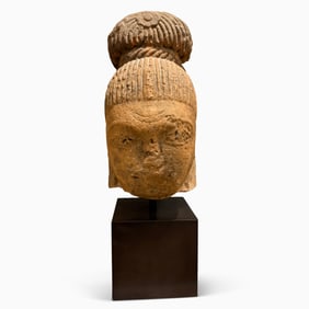 Southeast Asian Stone Head of Buddha