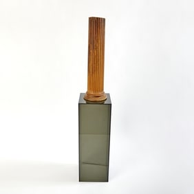 Neoclassical Style Fluted Pine Column