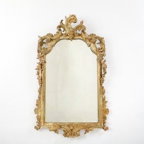 Italian Rococo Giltwood Mirror