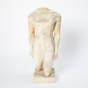 French Plaster Torso in the Antique Style