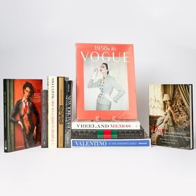 A group of ten oversized monographs on fashion and Hollywood