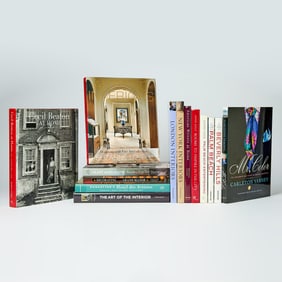 A group of fourteen oversized monographs on interior design