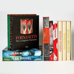 A group of large format monographs including Andy Warhol "Giant" Size