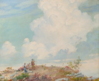 Charles Courtney Curran Two Ladies on the Beach