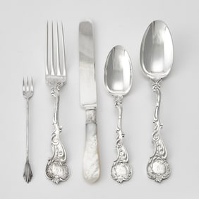 George W. Shiebler Sterling Silver Flatware Service