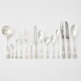 Tiffany & Co. Sterling Silver "English King" Pattern Flatware Service