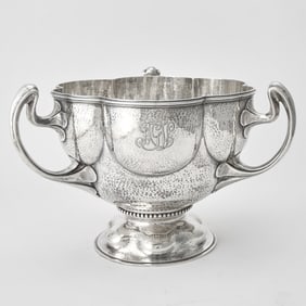 Edward VII Sterling Silver Three Handled Bowl