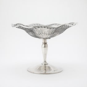 Edward VII Sterling Silver Compote