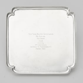 Horse Racing Interest: Ensko Sterling Silver Trophy Platter